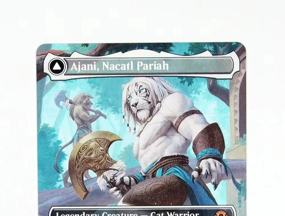 홀로(Ajani, Nacatl Pariah) TCG 마법 카드 게임 최고 품질 프록시 플레잉 카드 보드 게임 트레이딩 카드 프록시