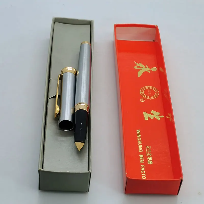 

Old Vintage Yong Sheng 765 Fountain Pen, Fine Nib, Iridium Metal Bar, Good Writing Practice, Duckbill Nib