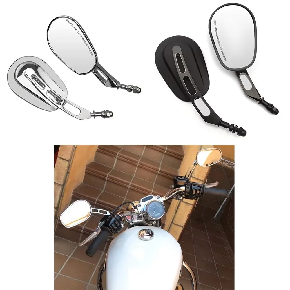 

8mm Rear View Side Mirror For Harley Road King Touring XL 883 Sportster Dyna FXDF FLSTF Softail Springer V-ROD Motorcycle