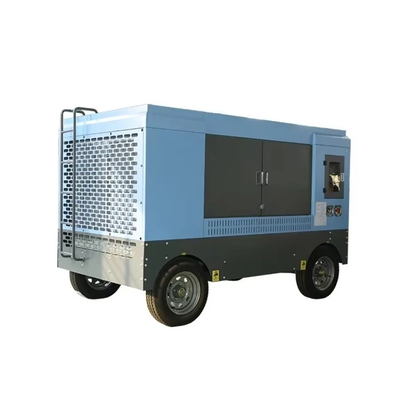 Customized Great Working Imported Engine Diesel 16 Bar Machine Portable Air Compressor For Water Well Drilling Rig
