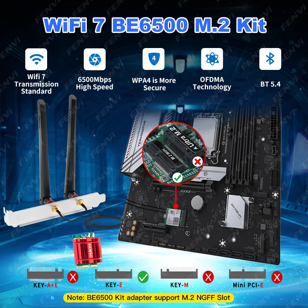 Fenvi BE6500 WiFi 7 M.2 การ์ดไ - Wifi 7 Router Be6500 บทวิจารณ์และราคา