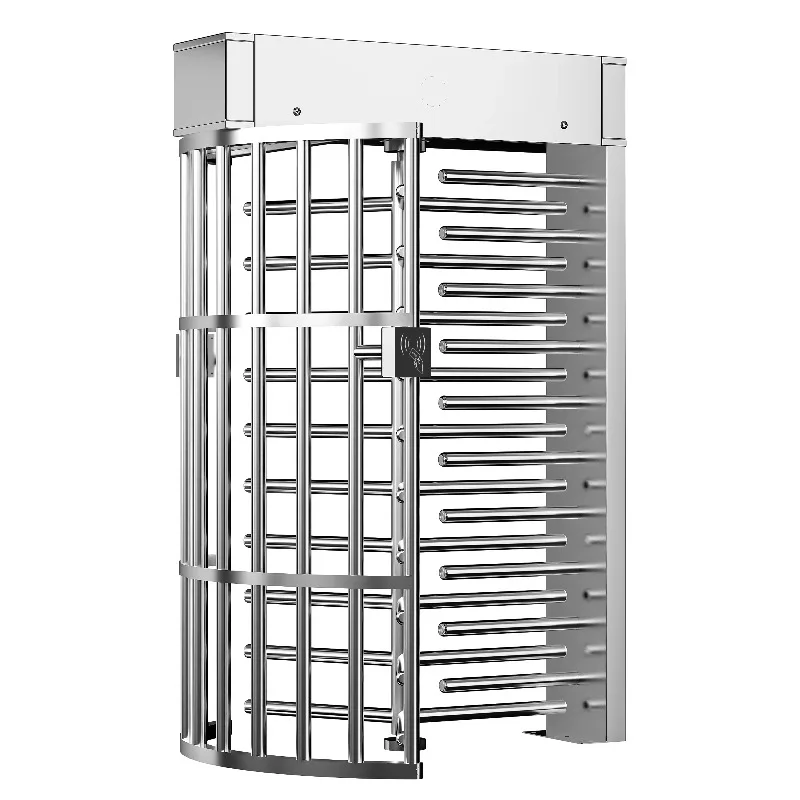 Turnstile With Fingerprint Card 304 Stainless Steel Full Height Gate Revolving Gate Access Control Turnstile