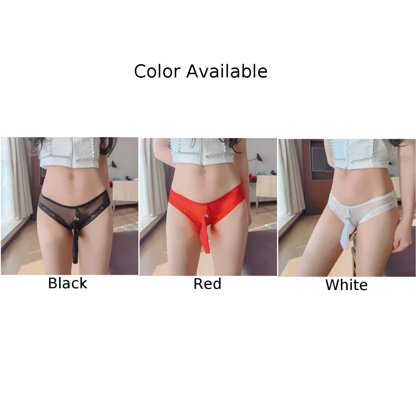 Open Back Briefs Men Mesh See Through Gay Lingiere Panties Bulge Convex Pouch Underwear Ultra Thin Open close Sheath Underpant