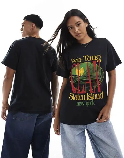 Wu.Tang.Clan Retro Fashion Oversized Unisex Fashion Street Casual Tee Classic Loose Streetwear Trendy Cotton high quality soft