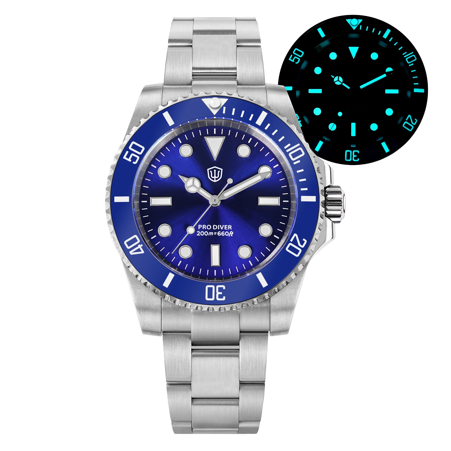 Watchdives WD1680Q V2 200M ساعة الغوص الاجتياح الثاني VH31 حركة الياقوت كريستال السيراميك الحافة BGW9 Lume سوار الصلب #2