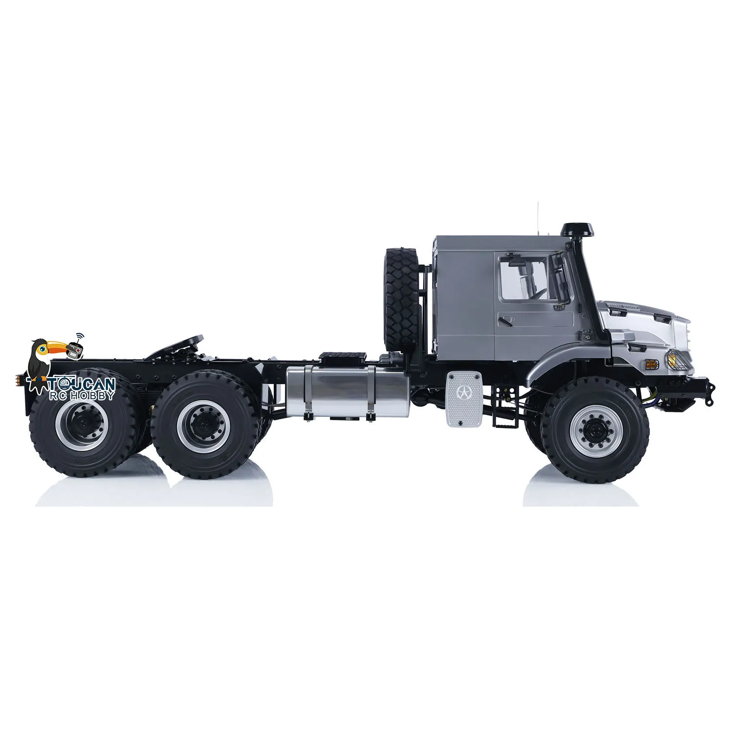1/14 6x6 RC Off-road Tractor Truck JDModel Remote Control Car Differential Axles Light Sound System Assembled and Painted
