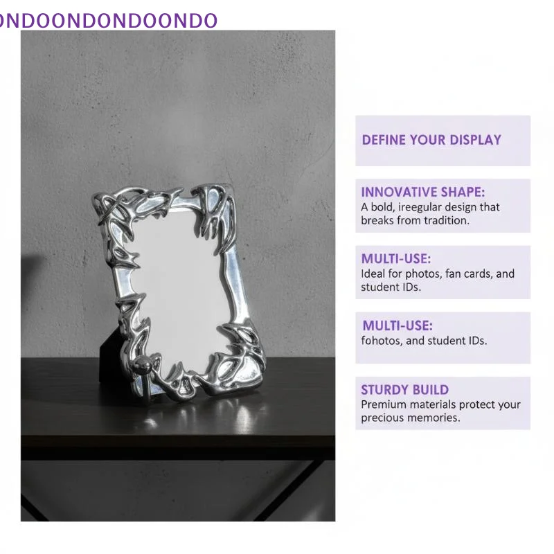 Electroplating Photocard Holder - Personalized Kpop Star Card Protection Cover Fluid Sculpted Edge