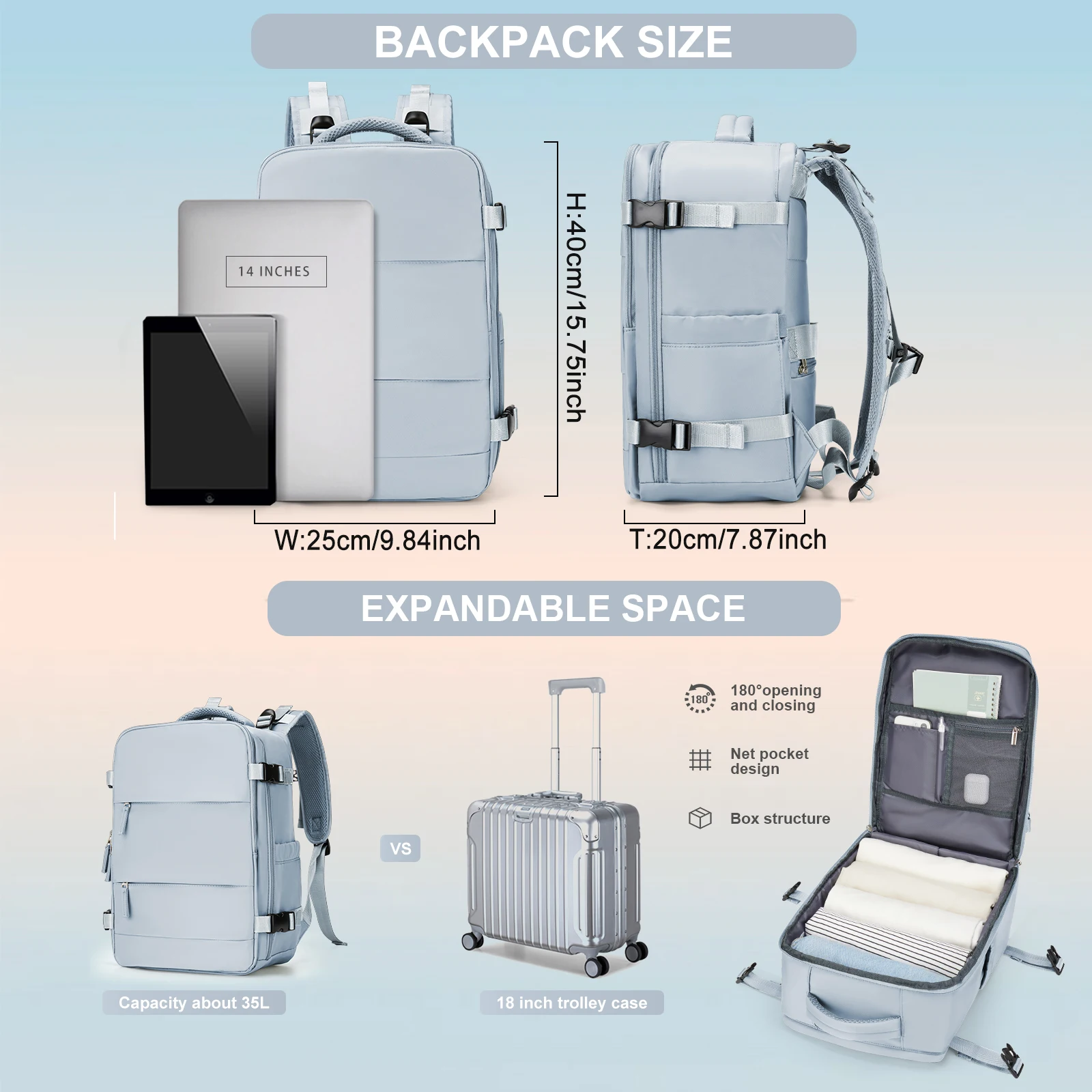 Ryanair Backpack 40x20x25 Cabin Bag Travel Backpack Leisure Computer Bag Man W Backpack Administrative Backpack College Backpack