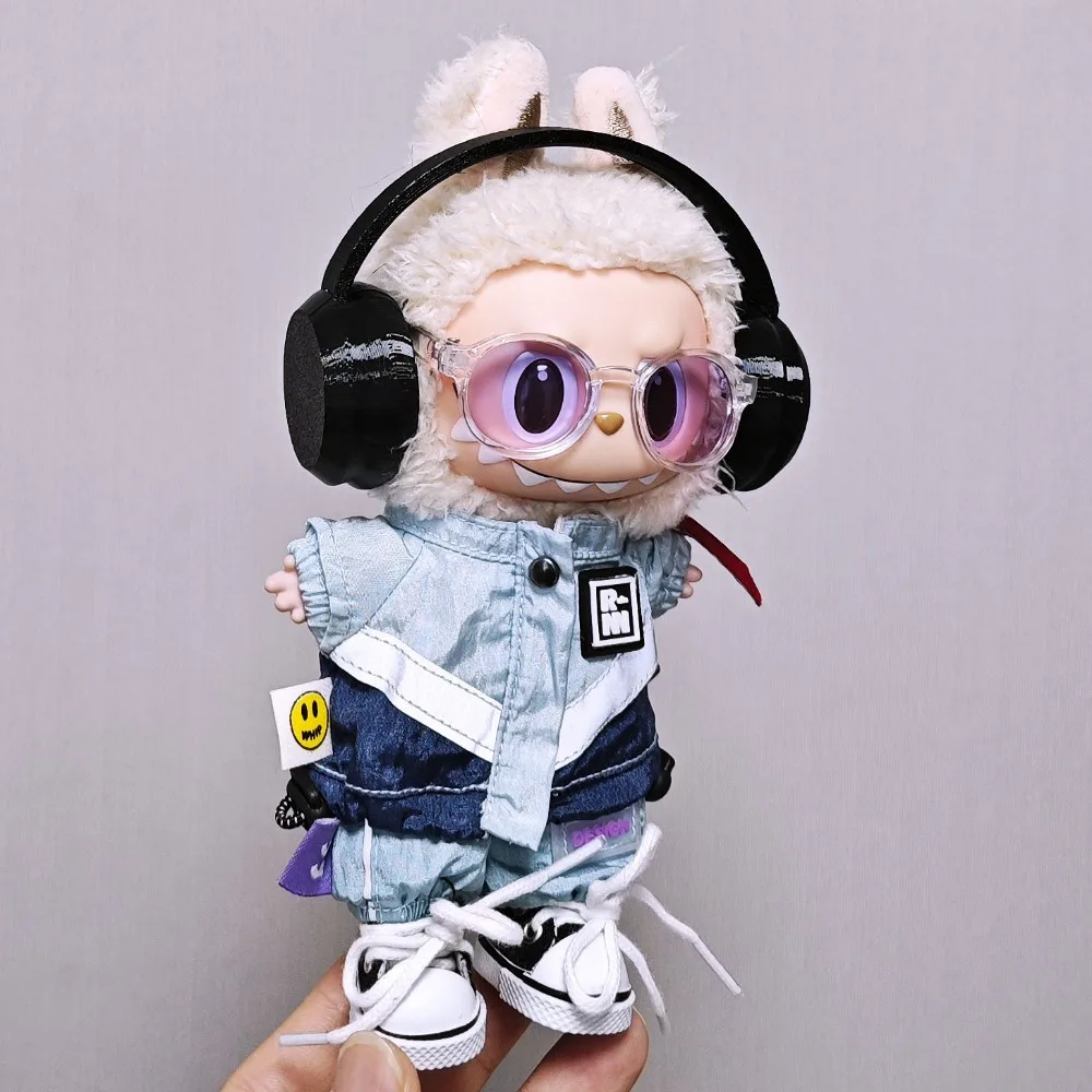 17 cm Mini-Puppen-Outfits, Sportbekleidung, Kleidung, Puppenzubehör für Labubu Idol Puppenkleidung, Wickelkleid, Spielhaus, Spielspielzeug