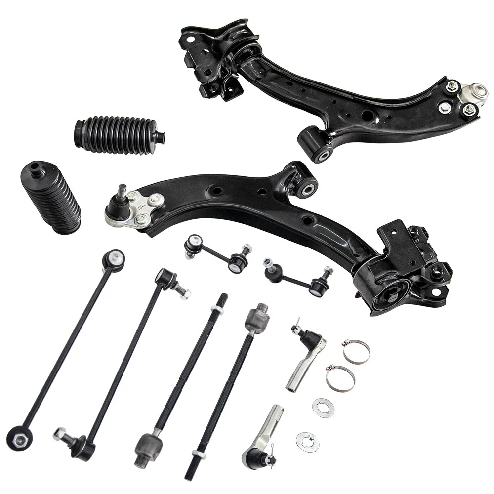 12 peças kit de suspensão braço de controle conjunto de tirante de junta esférica para 07-11 Honda CR-V CRV