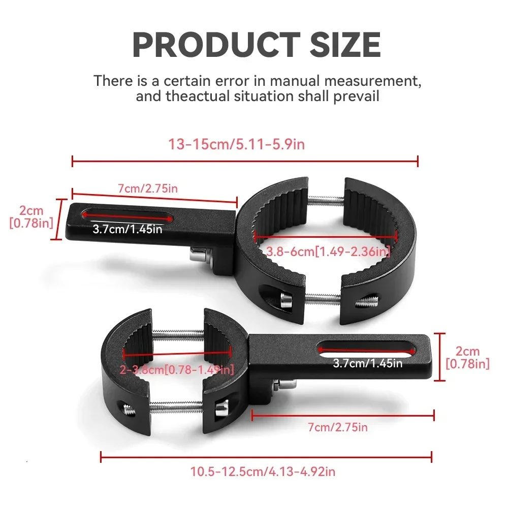 Support de montage pour moto, projecteur, phare antibrouillard, feux de conduite, support universel de montage pour vélos, Durable
