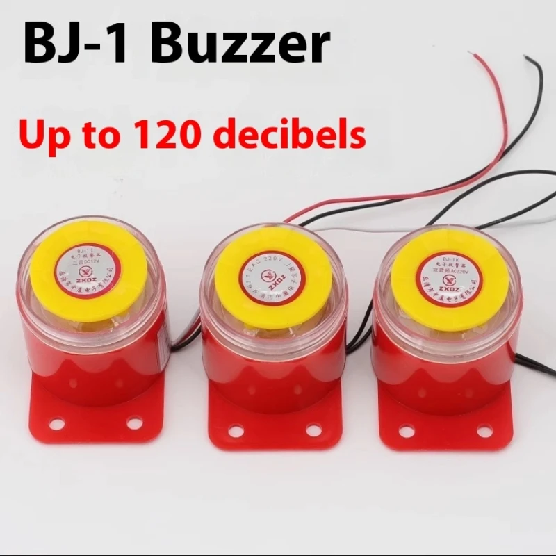 High Decibel Electronic Buzzer BJ-1IEK Active Three-tone 220V24V12V Music Sound Anti-theft Alarm Speaker