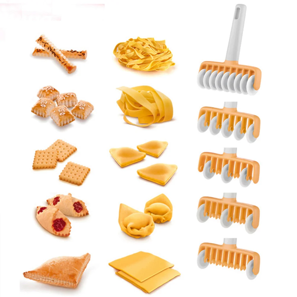 

37pcs Roller Dough Cutter With 4 Pattern Molds, Food-Grade Noodle Maker For Spaghetti Cookies, Easy Snap- ,