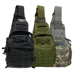 Outdoor Tactical Sling Sport Chest Bag Laser Punching Bag Shoulder Bag Hiking Camping Equipment Men Crossbody Bags