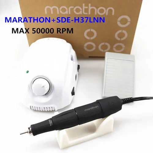 BT LAAOVE Champion-3 caja de Control 65W 50000RPM mango de alta calidad taladro eléctrico para uñas máquina de esmalte manicura juego de taladro para uñas