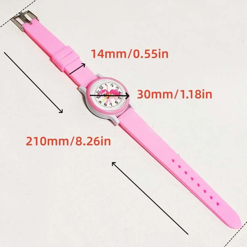 Montre bracelet en silicone souple pour enfants, montre-bracelet, horloge, dessin animé, Nairobi, Orn, arc-en-ciel, cheval, enfants, filles, garçons, bébé, cadeau d'anniversaire, étudiant