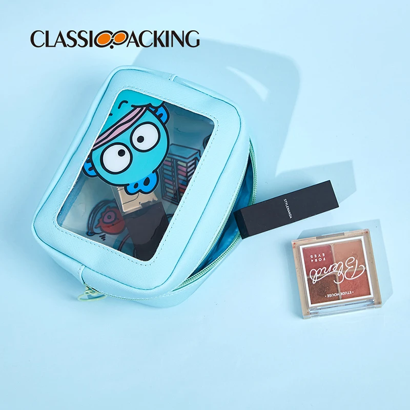 Sanrio Kawaii Anime Ugly Fish Translucent Makeup Bag Girl Heart Sweet Cute Travel Portable Waterproof Cosmetics Storage Bag Gift