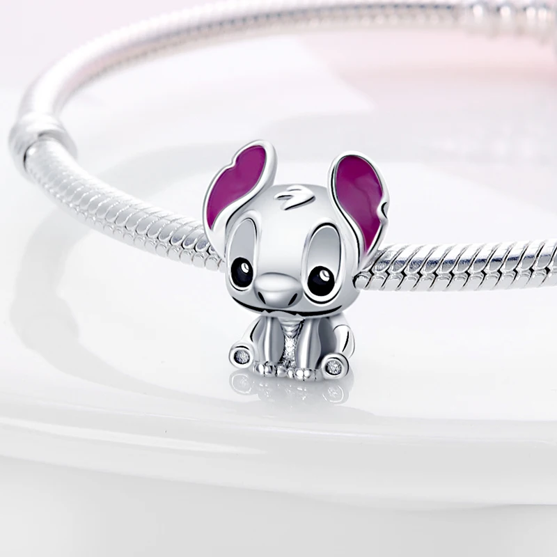 Disney Squirrel Chip Dale 925 Silver Witch Villians Princess Charm Bead For Women Original 925 Bracelet DIY Jewelry Pendant Gift image 5