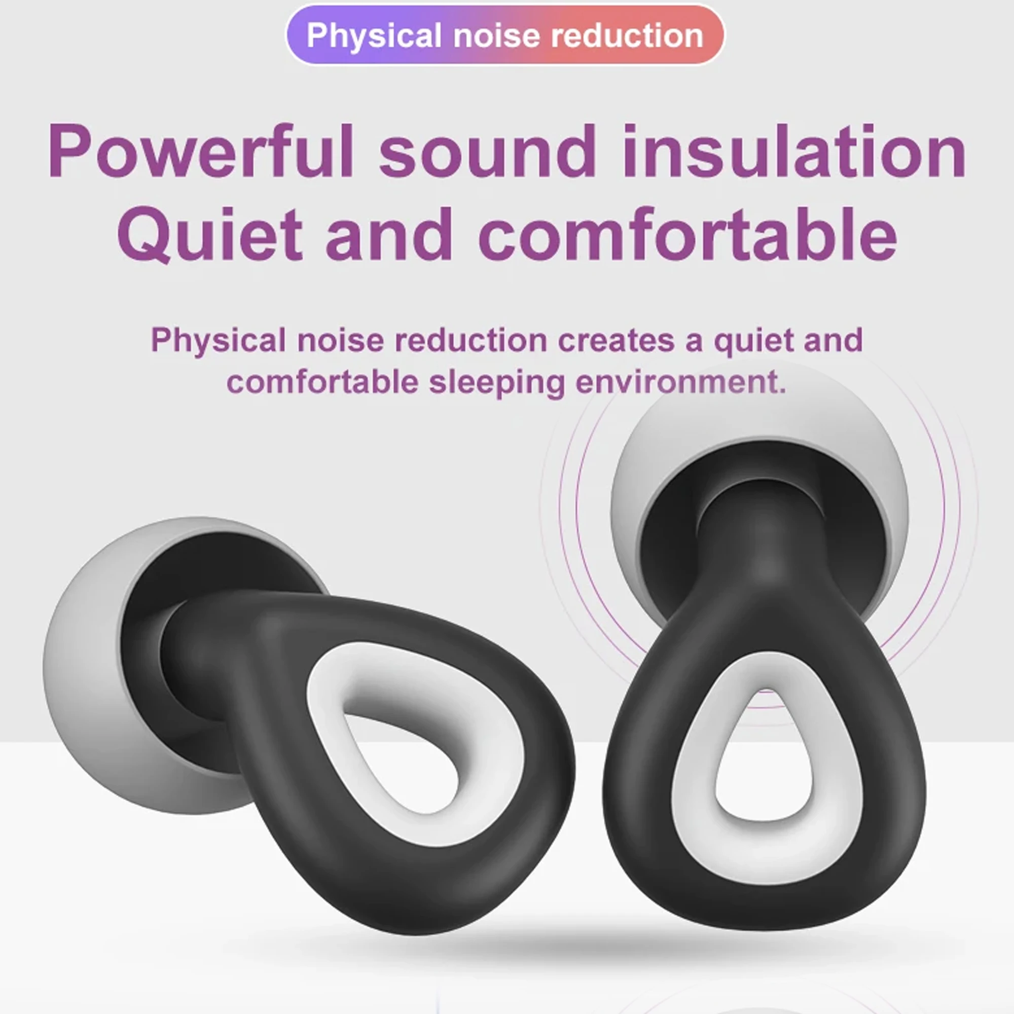 HUAK 1 Set Ear Plugs For Sleeping Tapones Para Dormir Noise Reduction Swimming Ear Plug Protection Oordopjes Earplugs Set image 2