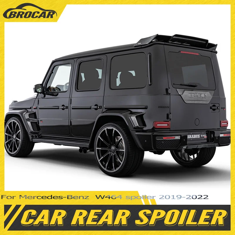 For Mercedes-Benz G-Class W464 spoiler 2019-2022 G63 G350 G500 G550 sports style ABS plastic carbon fiber appearance spoiler