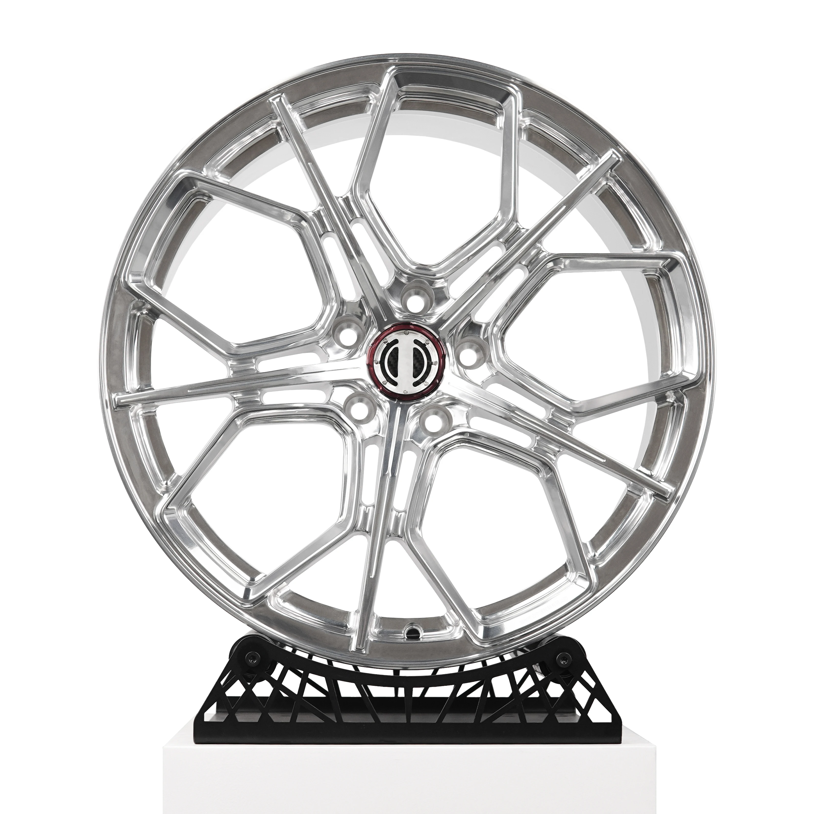 Hot SalesLight Weight Alloy Forged Wheel Polished Rim Monoblock Passenger Car Hub for SF90 F8 Tributo 812 GTS ROMA 488 458 599 2