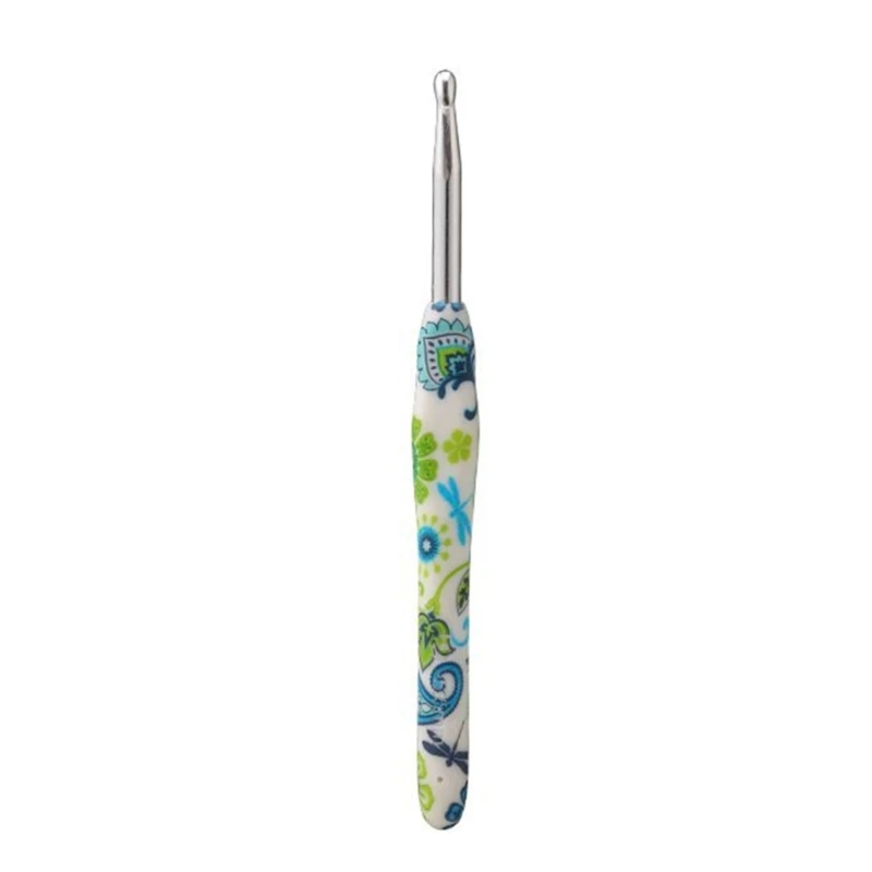 Ergonomic Crochet Hook with Soft Grip and Aluminum Head, Longerskin and Smooth Crochet Hooks for Making Blankets, 2.25mm-10mm