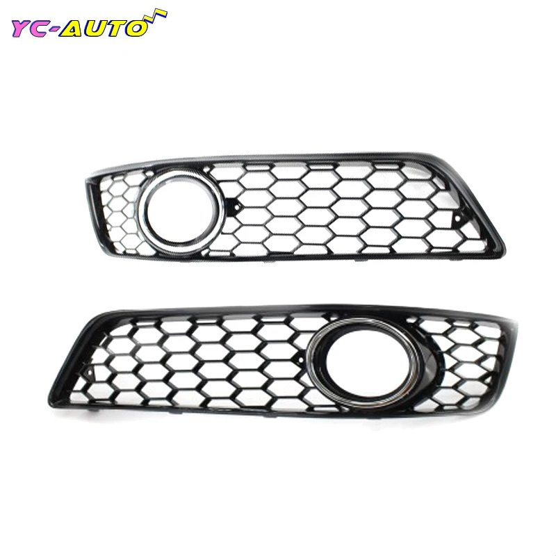 

For Audi A3 8P 2009 2010 2011 2012 2013 Front Bumper Honeycomb Mesh Style Fog Light Cover Mesh Grille Car Accessories 8P0807682D