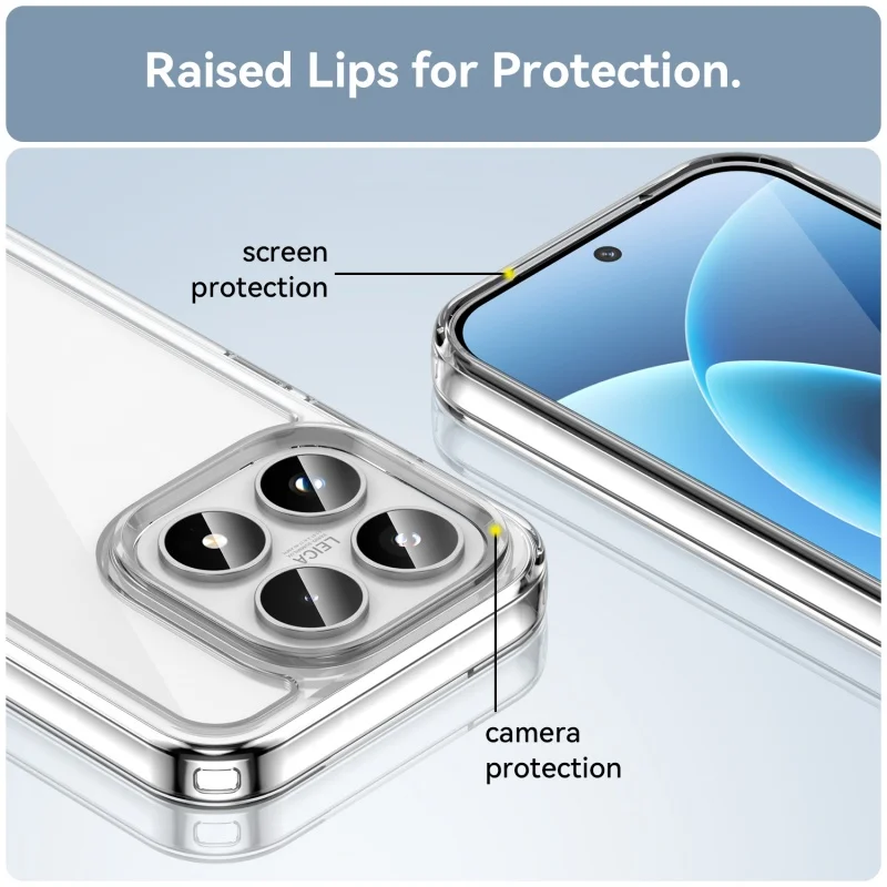 لغطاء Xiaomi Mi 17 Pro Max حافظة Xiaomi 17 Pro Capas ممتص للصدمات خلفي مقاوم للصدمات لون شفاف واضح Fundas Xiaomi 17