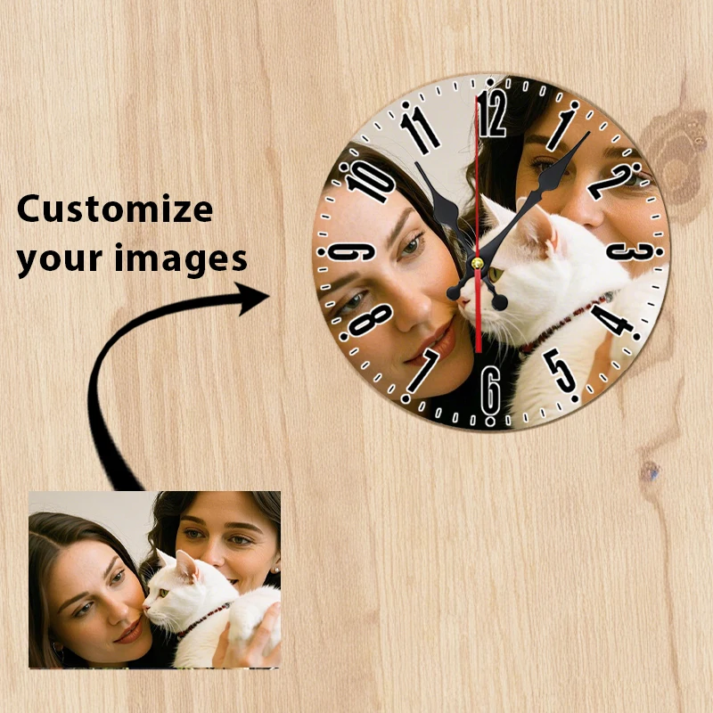 

Изготовленные на заказ деревянные настенные часы — персонализируйте свой собственный дизайн! Идеальный декор для любого домашнего пространства