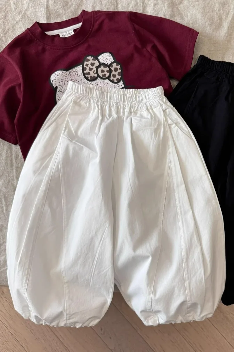 Kinder Jungen Hosen Bellbell Sommer Kinder Jungen Laternenhosen Dünne Lässige Hosen mit Elastischem Bund Kleinkind Jungen Hosen 1-10 Jahre Jungenhose – Detail 2