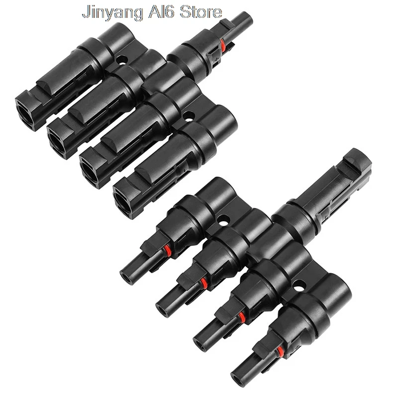 

Y/T Type 30A 1000V Photovoltaic Solar PV Connector Kit IP67 Male Female 3 4 5 Way Branch Solar Panels PV MC Cable 2.5/4/6mm² C6