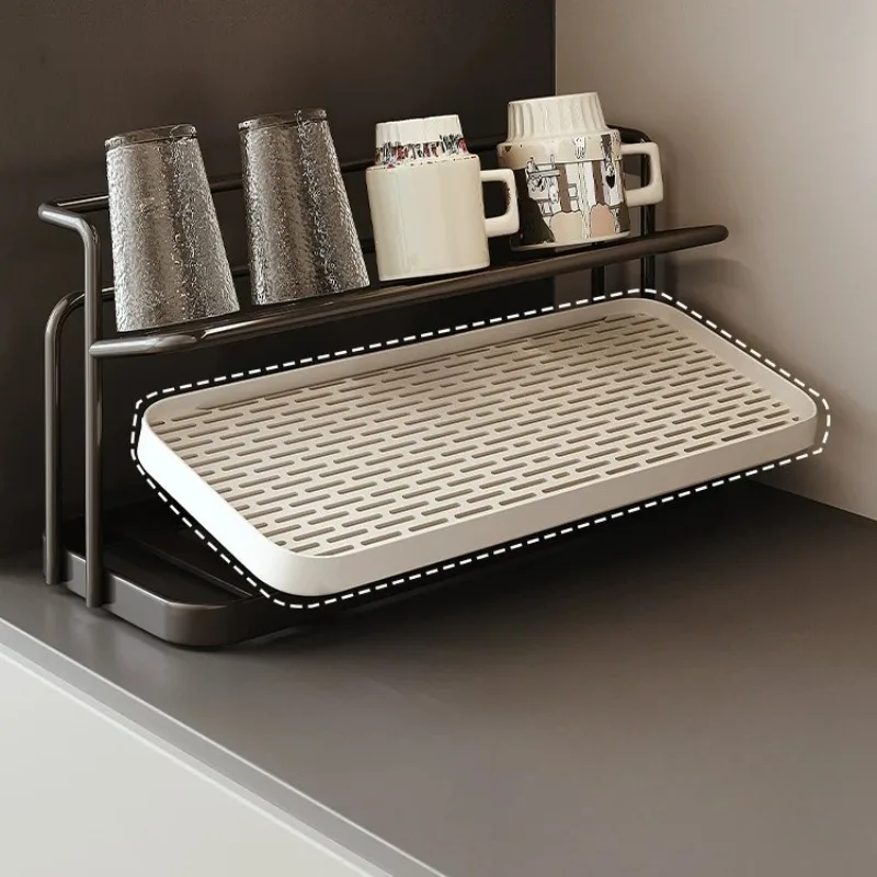 Soda Can Cup Rack Apartments Essentials Coffee Metal Holder Plates Dryer Cutlery Rangement Cuisine Kitchen Items Accessories