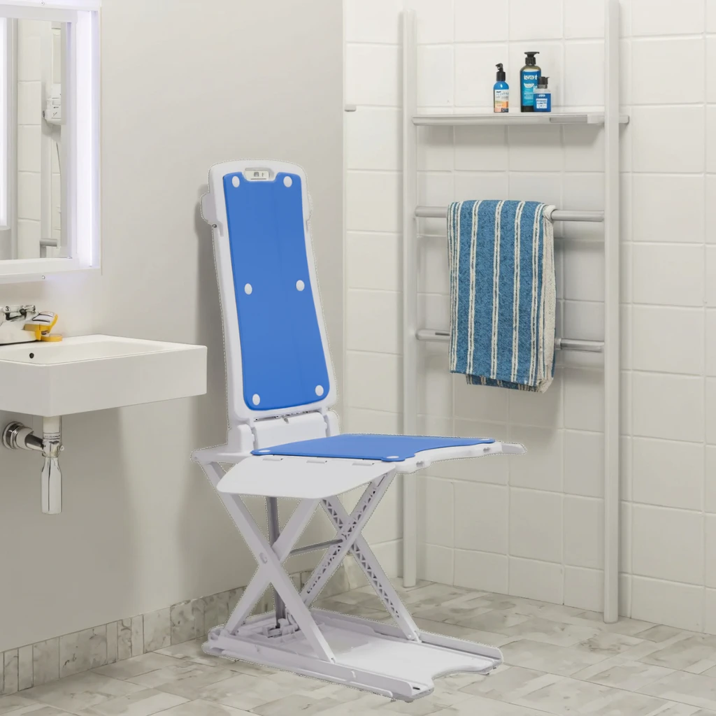 New Fashion Electrified Bathtub Lift Leather Chair Easy Operation  with Emergency Stop Button Bathroom Safety Lift Chair