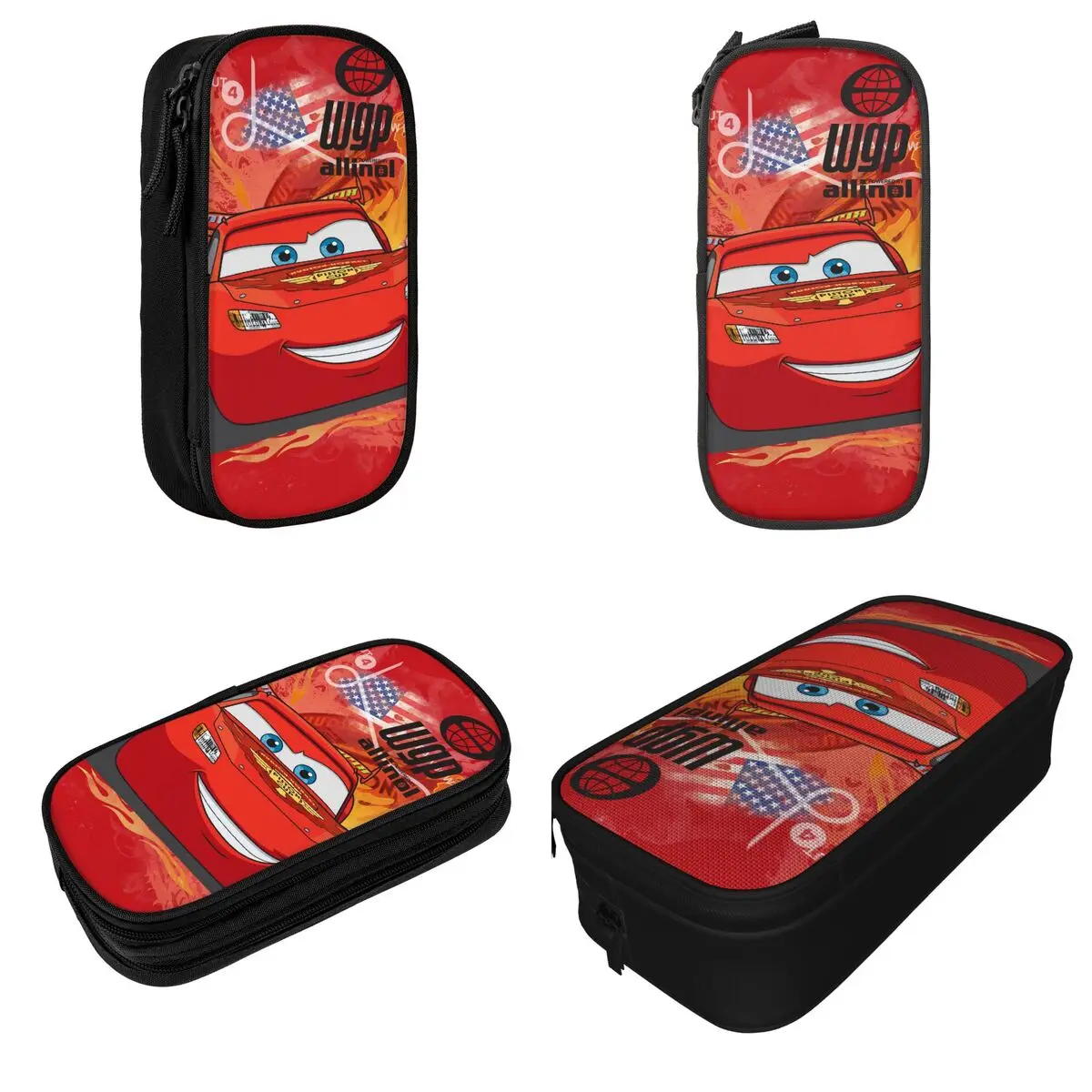 Imagem -02 - Relâmpago Mcqueen Piston Pencil Cases Lápis Bolsas Caneta Clássico Titular Menina e Menino Grande Capacidade Lápis Cosméticos Escola