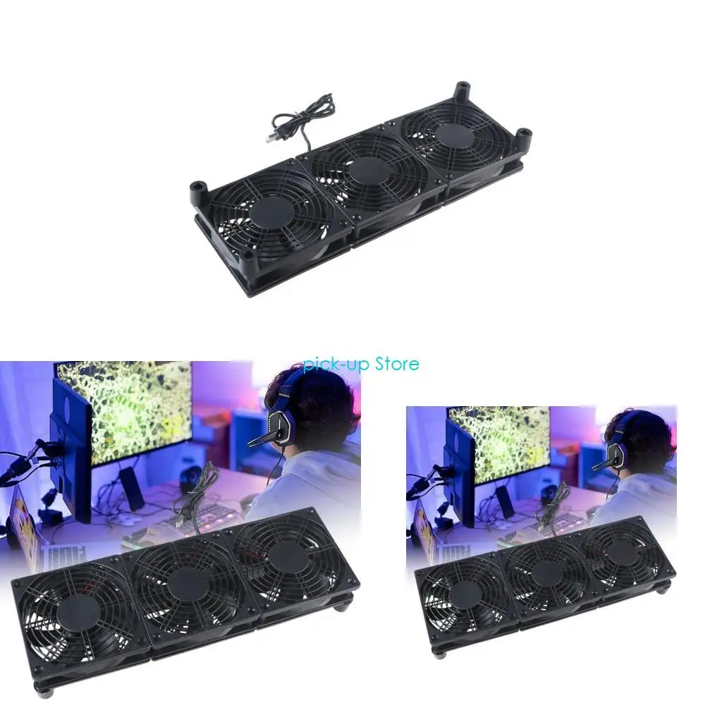 

Q5WA Охлаждающий вентилятор для планшетного ТВ-приемника Маршрутизатор Компьютерный шкаф Охлаждение компонентов