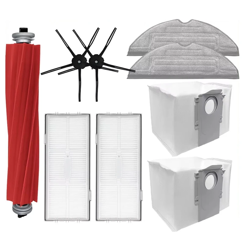 A98G-для Roborock S7 Maxv Ultra, S7 Pro Ultra, роликовая боковая щетка, мешок для пыли, держатель для швабры, аксессуар для фильтра