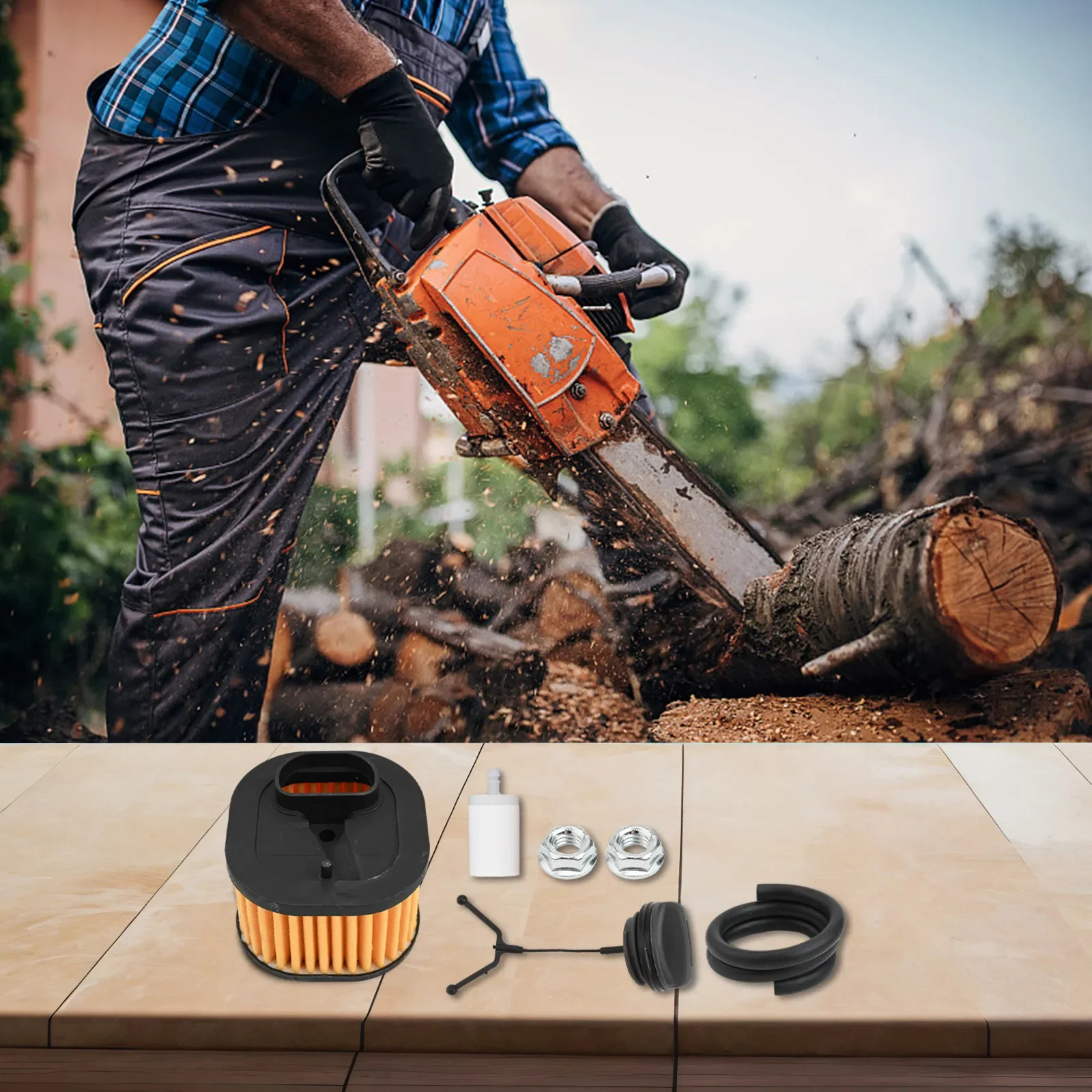 

Easy Installation Air Filter Kit Prolong Chainsaw Life Replacement Air Filter Dust And Debris Capture Air Filter Chainsaw Repair