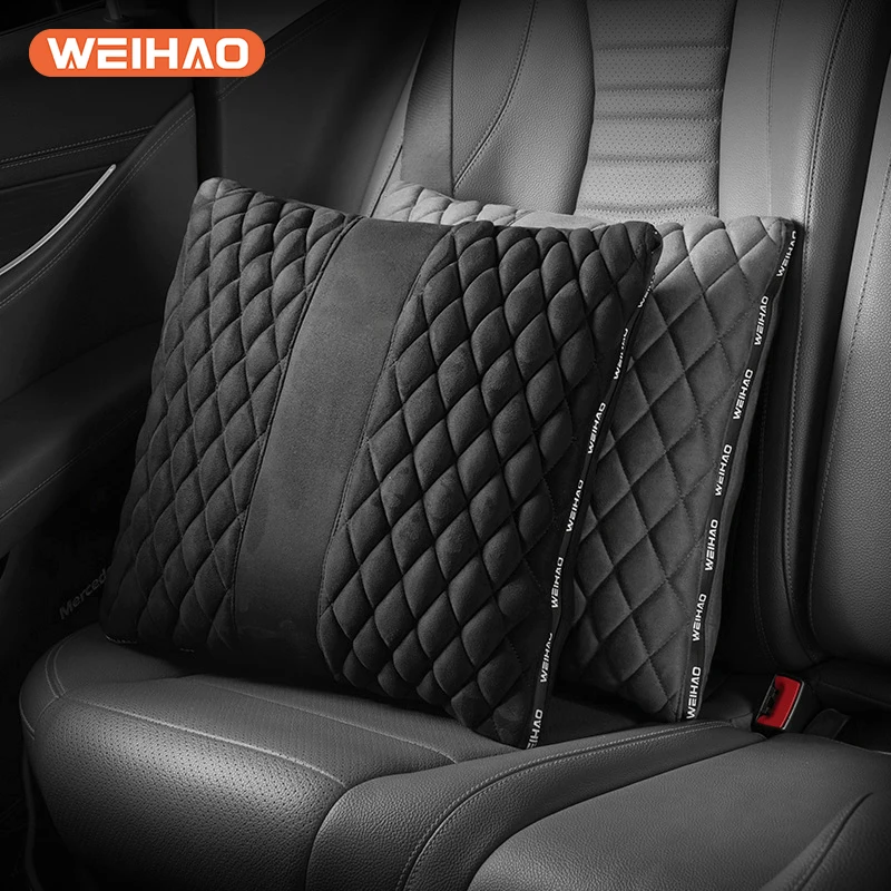 

Car Waist Support Quilt Dual Use Suitable For Interior Car Supplies Pillows Summer Air Conditioning Car Bedding For Kid Women