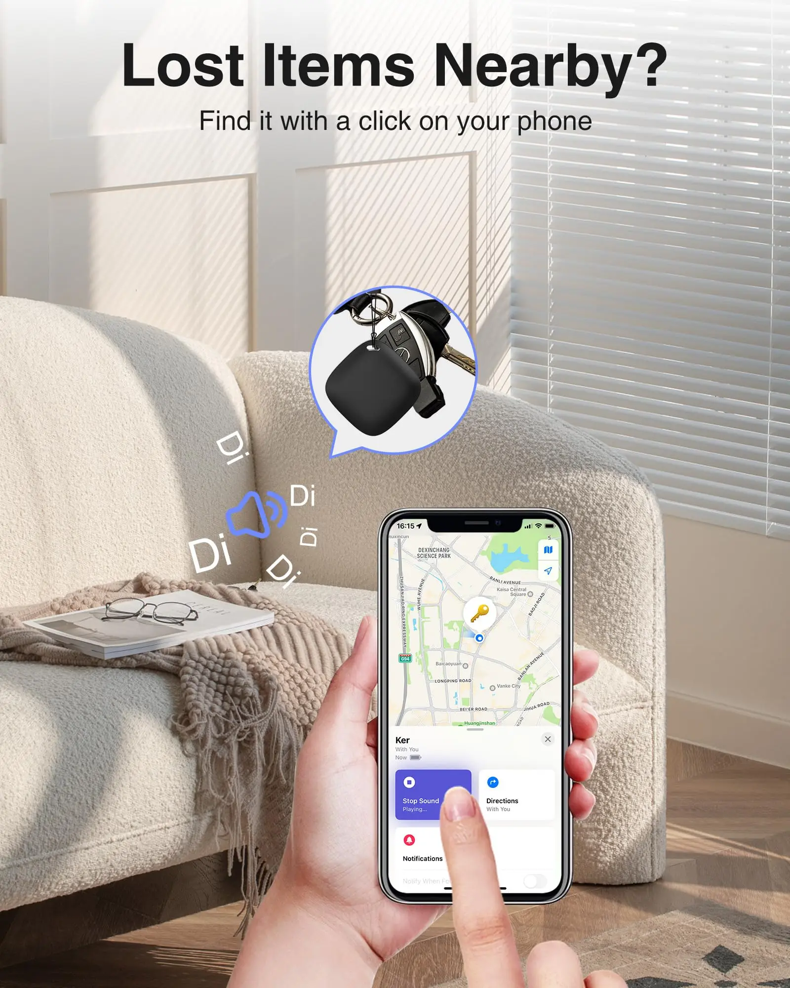 Bluetooth GPS-трекер для замены Air Tag через Apple Find My to Locate Bag Bottle Card Wallet Bike Keys Finder MFI Smart ITag