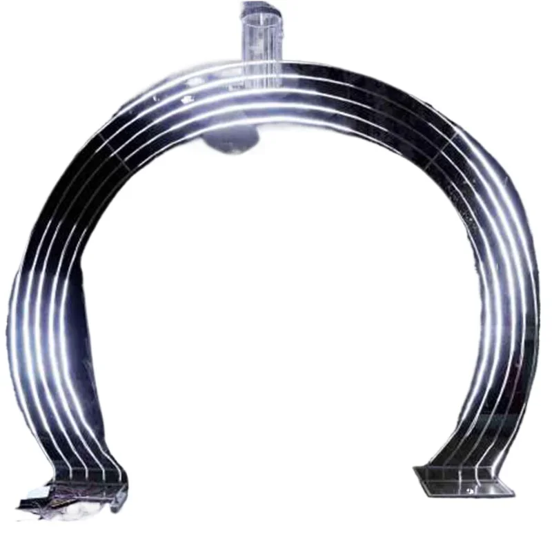 

Smooth New Trend Meteor Shower Decoration Light Emitting Diode Light Tunnel Wedding Background Arch Event Decoration