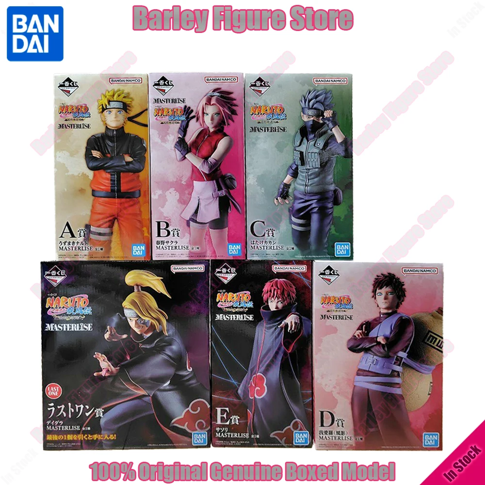 Аниме-фигурки Ichiban Kuji: Наруто Шиппуден, Серия «Спасение Казекаге» — Наруто Узумаки, Сакура Харуно, Какаши Хатаке, Гаара, Сасори, Дейдара