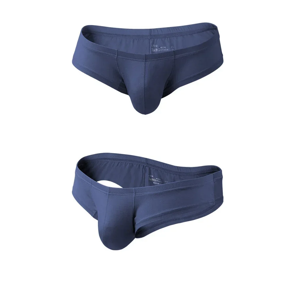 1pc Men\'s Sexy U-convex Pouch Briefs Shorts Underwear Bikini Low Waist Underpants Lingerie Elastic Male Gay Panties