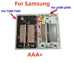 Tela LCD Para Samsung Galaxy Tab A, Sensor De Tela De Toque, Montagem Do Painel Digitador Com Quadro, 10.1 