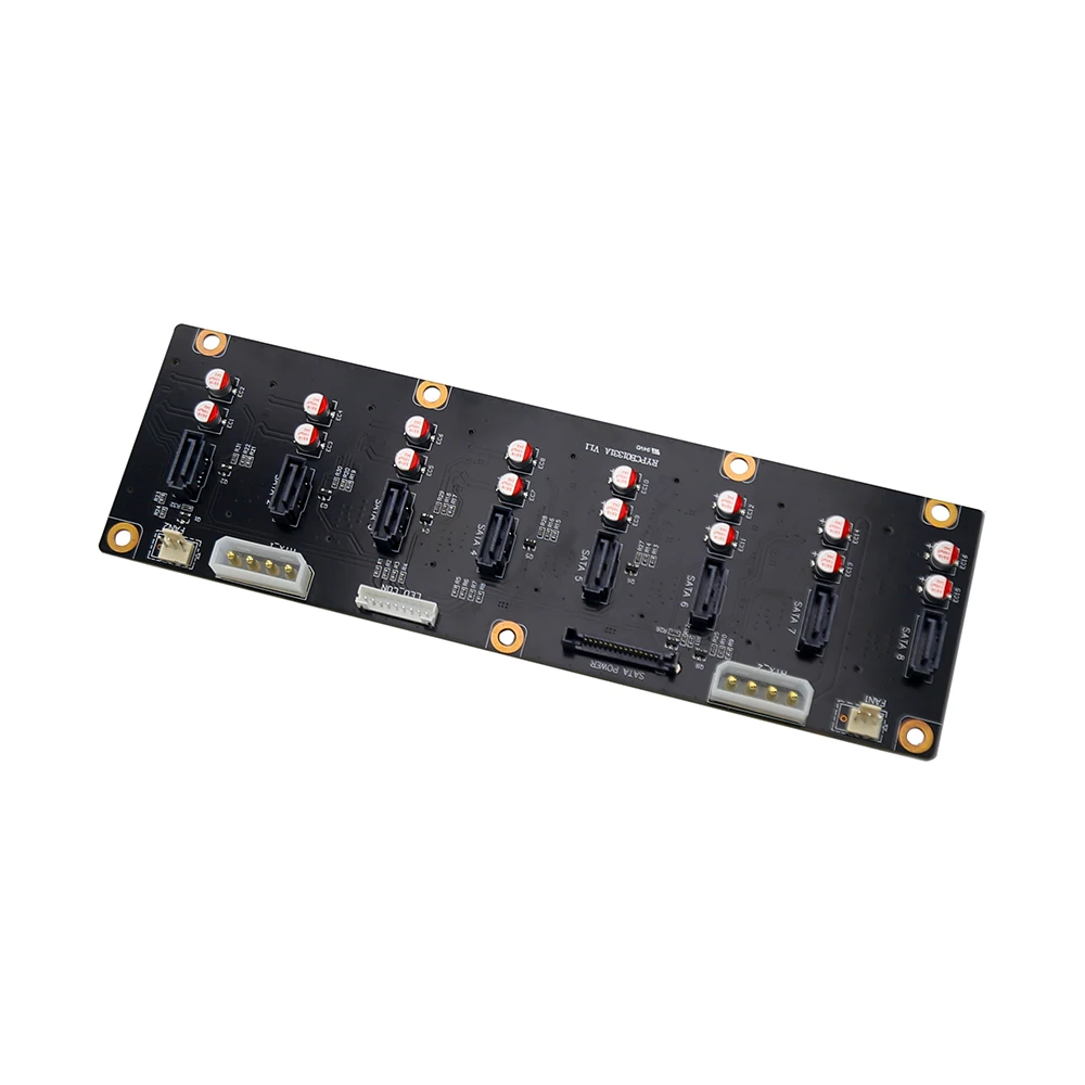 N3 Server Backplane JONSBO Chassis Accessories SATA Connector 8 Hard Disk Interface Circuit Board Only Applicable to Same Model