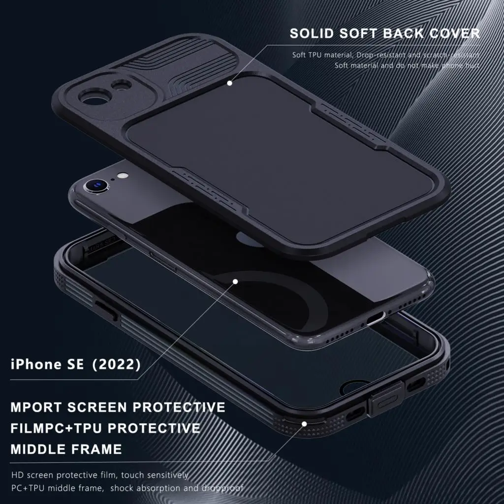 for iPhone SE 2022 Case Waterproof Shockproof Diving Coque Full Body Protective Cover For iPhone SE 3 2022 7 8 Underwater Case