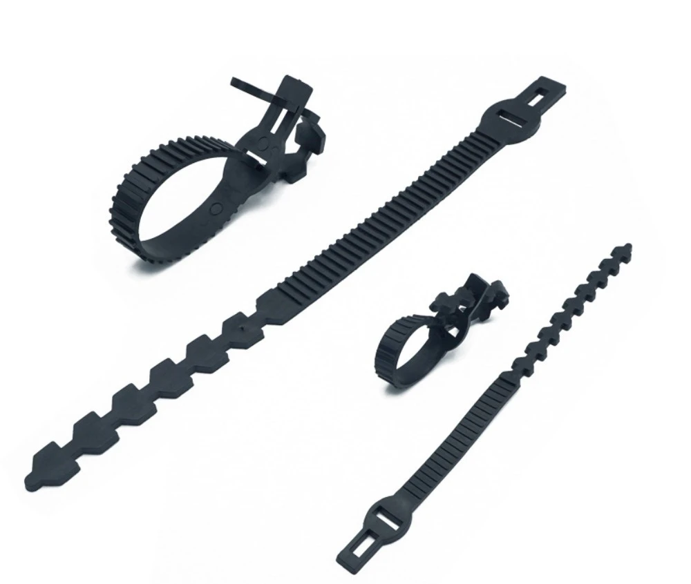 10pcs Garden Plastic Cable Tie Garden Cable Tie Adjustment Belt PVC Tie Tree Hairtail Fish Bone