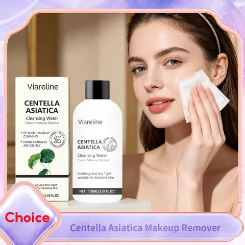 Centella Asiatica Facial Makeup Remover Gentle Cleaning Oil Control Shrink Pores Non Irritating Moisturizes Makeup Removal Water