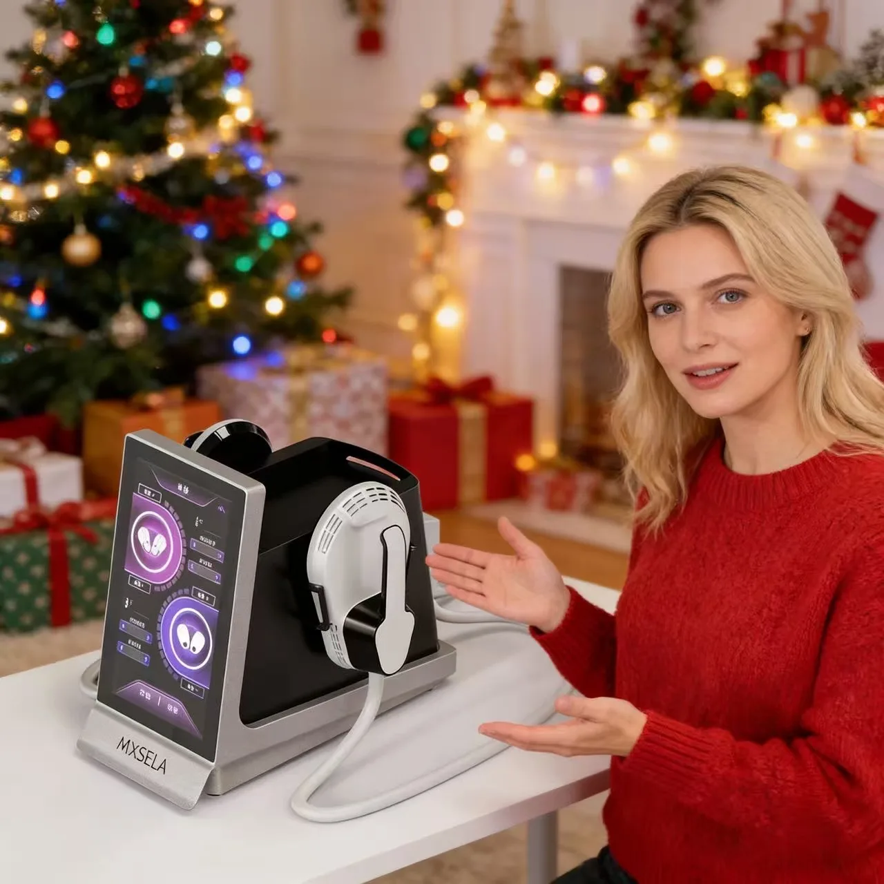 

Аппарат для коррекции фигуры SLYRIC Body Sculpt NEO RF, электрический стимулятор мышц Tesla, сжигатель жира, средство для похудения, подтяжка ягодиц и коррекция фигуры, уход за телом.