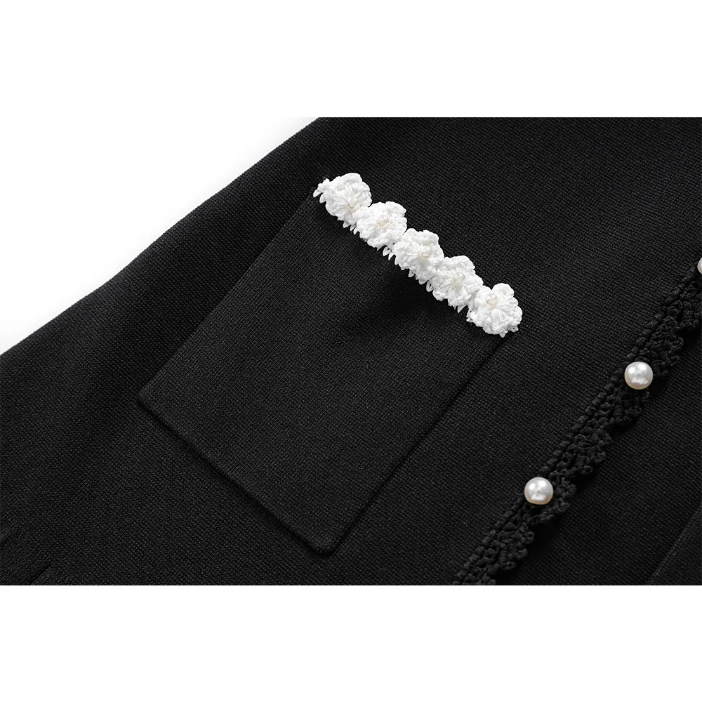 customized elegant handmade crochet heavy industry sleeveless vest skirt knitted buckle contrasting knitted dress