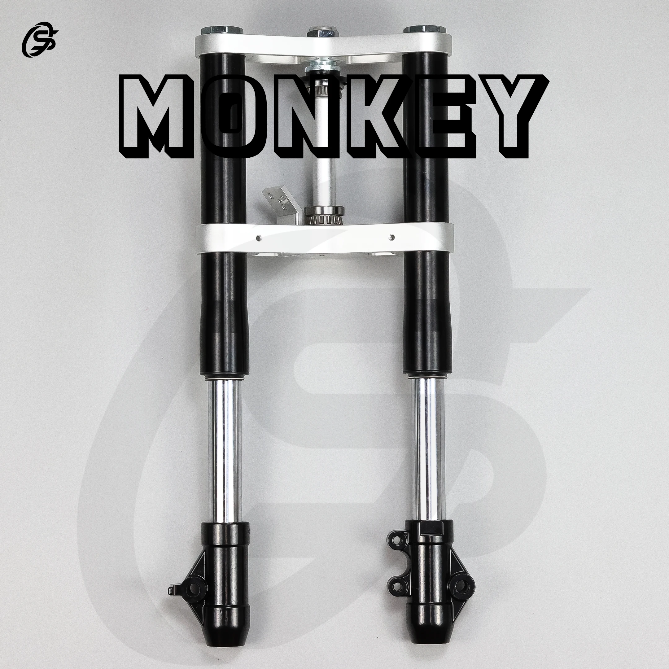 Front Fork Kit 45mm 540mm Monkey Z50 Front Shock Absorber Silver CNC Fork Set Motor Accessories  Rebound Speed Unadjustable